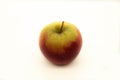 Red, yellow, juicy ripe apple. Royalty Free Stock Photo