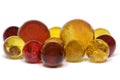 Red & Yellow Marbles Royalty Free Stock Photo