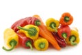 Red,yellow and orange sweet pepper (capsicum)