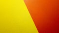 Red and yellow painted wall texture abstract grunge background with copy space. Abstract geometric pattern on the wall. The wall Royalty Free Stock Photo