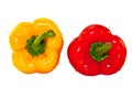 Red and yellow peppers Royalty Free Stock Photo
