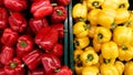 Red and yellow peppers Royalty Free Stock Photo