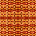 Red and Yellow seamless portuguese ethnic tiles azulejos. Ikat spanish tile pattern. Italian majolica.Mexican puebla talavera.