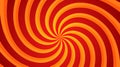 Red and yellow Spiral Swirl radial background. Vortex and Helix background. Vector illustration Royalty Free Stock Photo