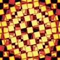 Red and yellow squares background Royalty Free Stock Photo