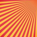 Red and yellow sunburst circle and background pattern