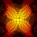 Red yellow swirl fractal elements. Royalty Free Stock Photo