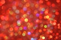 Red, yellow, turquoise, purple abstract bokeh - perfect christmas and Valentine background