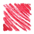 Red zigzag strokes