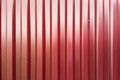 Red zinc metal sheet texture with stainless bolt, metal wall or roof