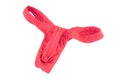 Red zipper male thong Royalty Free Stock Photo