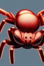 Redback Spider Animal. AI Generated.