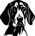 Redbone Coonhound Black Silhouette Generative Ai Royalty Free Stock Photo