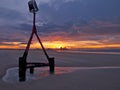 Redcar beach sunset