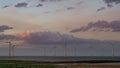 Redcar beach at sunset. North east of England.