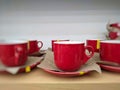 Redcup on display Royalty Free Stock Photo