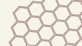 Reddish-Brown Honeycomb Hexagonal Pattern, vector design Generative AI Royalty Free Stock Photo