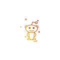 Reddit icon design vector