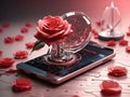 Redefining Floral Artistry with Tech: The Rose Picture