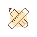 Redesign site color line icon. Website banner.