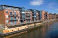Redevelopment Alongside the Rive Aire, Leeds Yorkshire Royalty Free Stock Photo