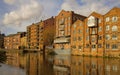 Redevelopment Alongside the Rive Aire, Leeds Yorkshire Royalty Free Stock Photo