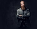 Redhead bearded male in a suit. Royalty Free Stock Photo