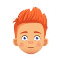 Redhead boy character