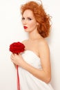 Redhead bride Royalty Free Stock Photo