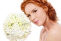 Redhead bride Royalty Free Stock Photo