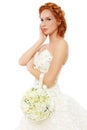 Redhead bride Royalty Free Stock Photo