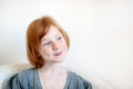 A girl with a dimple on her cheek Royalty Free Stock Photo