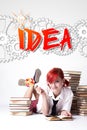 Redhead girl with lollipop visited idea