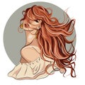 Redhead girl Royalty Free Stock Photo