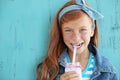 Redheaded child Royalty Free Stock Photo