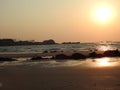 Redi beach , Goa Royalty Free Stock Photo
