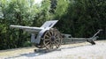 Redipuglia, GO, Italy - June 3, 2017: ancient cannon used during