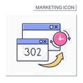 302 redirect color icon Royalty Free Stock Photo