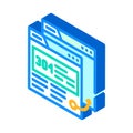 301 redirect seo isometric icon vector illustration Royalty Free Stock Photo