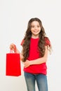 Rediscover great shopping tradition. Shopping and purchase. Black friday. Sale discount. Shopping day. Child hold