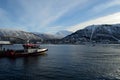 Redningsselskapet, rescue company boat docked Royalty Free Stock Photo