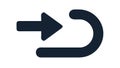 Redo or reload arrow: refresh, repeat, circular action, user interface, vector design Generative AI Royalty Free Stock Photo