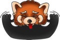 Redpanda smile tongue Royalty Free Stock Photo