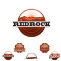 Redrock Insignia set vector Royalty Free Stock Photo