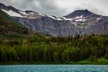 Redrock Lake Scenic Views at Many Glacier, Glacier National Park Royalty Free Stock Photo