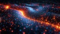 Redshift Render Symphony: Holographic Data Waves in Blur of Light, generative ai