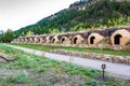 Redstone Coke Oven Historic District ruins in summer day Royalty Free Stock Photo