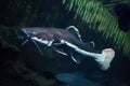 Redtail catfish Phractocephalus hemioliopterus. Royalty Free Stock Photo