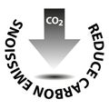 reduce carbon emissions on white