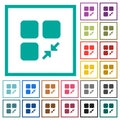 Reduce component flat color icons with quadrant frames